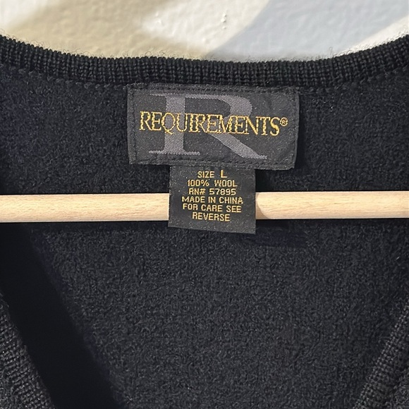 100% wool vintage vest winter themed - Picture 2 of 5